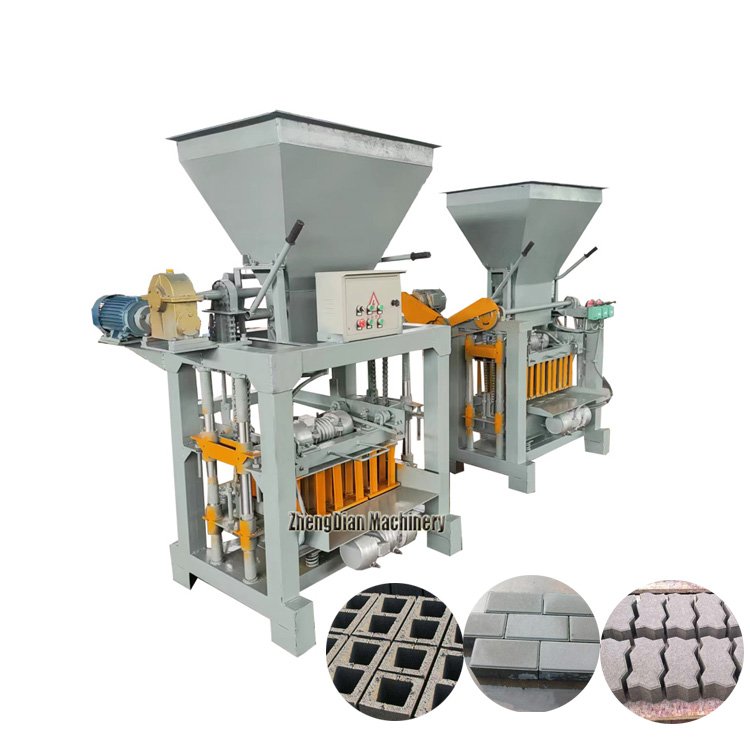 QTJ4-35B Cement sand brick making machine / Paving block making machine / Simple interlocking brick machine