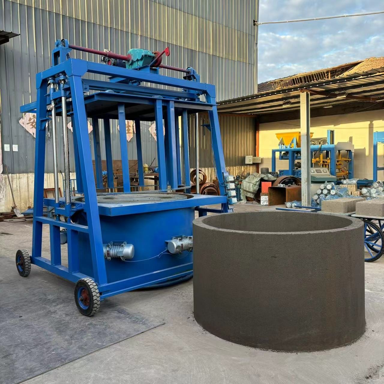 KX-cement culvert pipe brick making machine,Automatic traveling concrete block molding machine