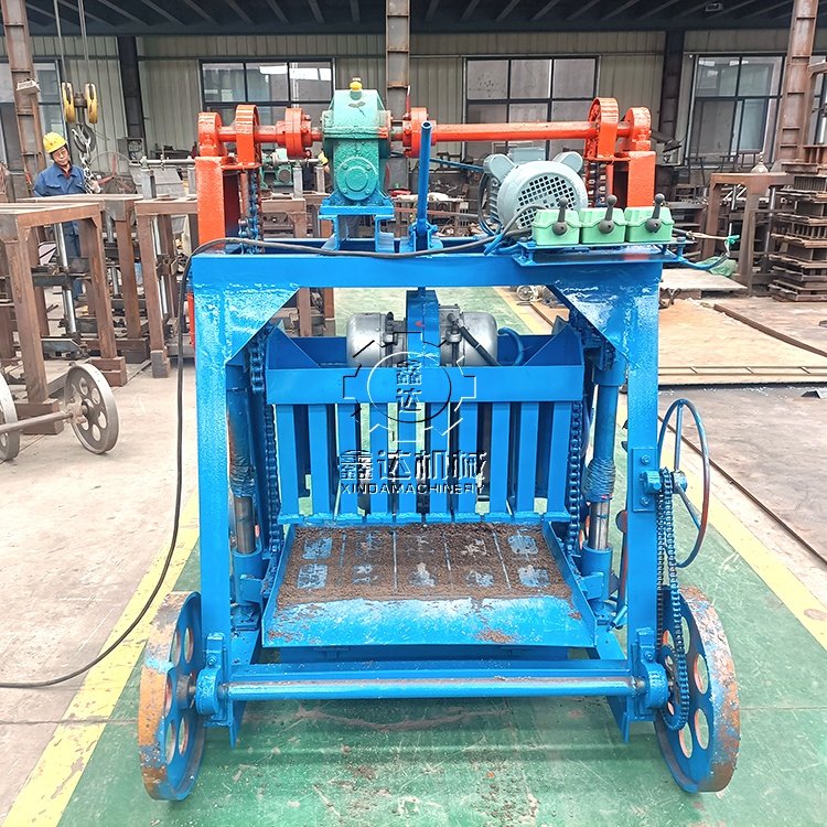 Movable brick machine cement hollow brick paving brick machine manufacturers direct sales