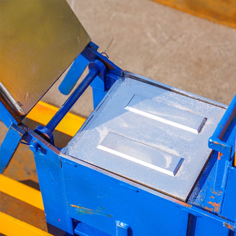manual clay interlocking brick making machine hand press clay block making machine QMR2-40 for small business