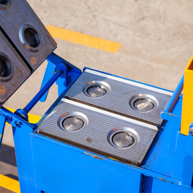 manual clay interlocking brick making machine hand press clay block making machine QMR2-40 for small business