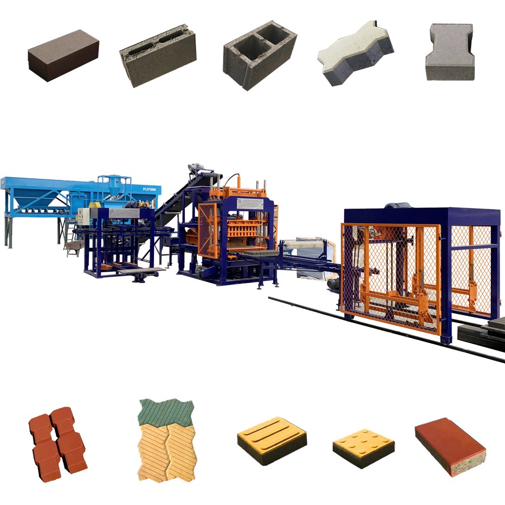QT5-15 full automatic hydraulic hollow block making machine concrete cement brick making machine interlock block machine