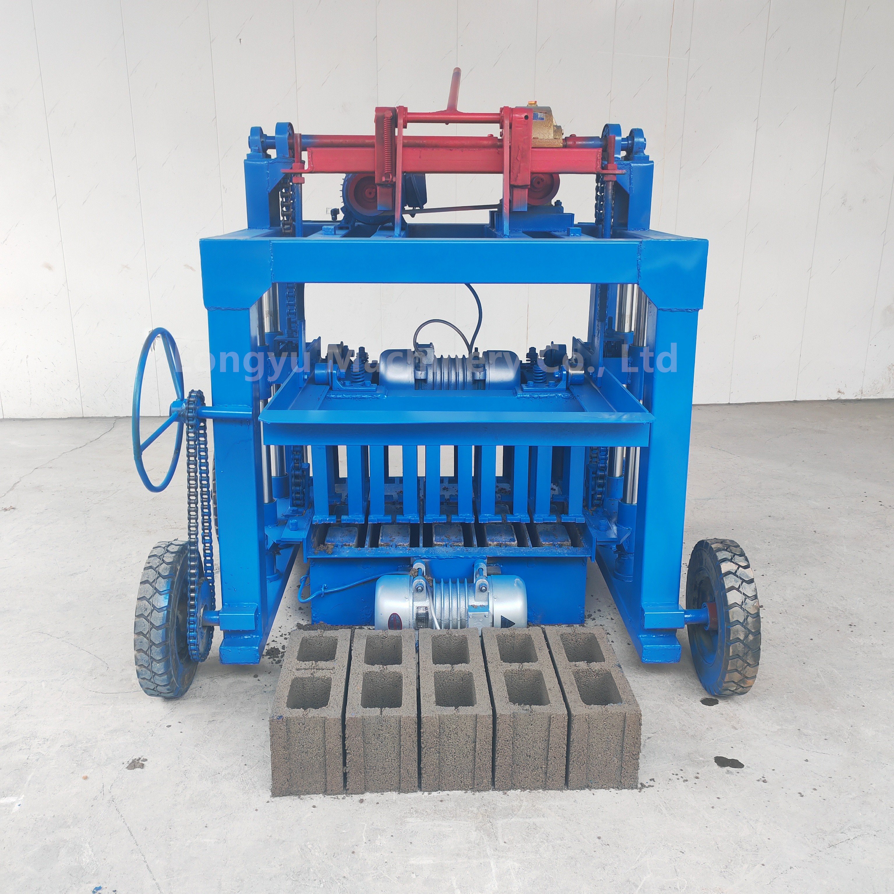 construction machinery block making machine large wheel mobile brick making machine