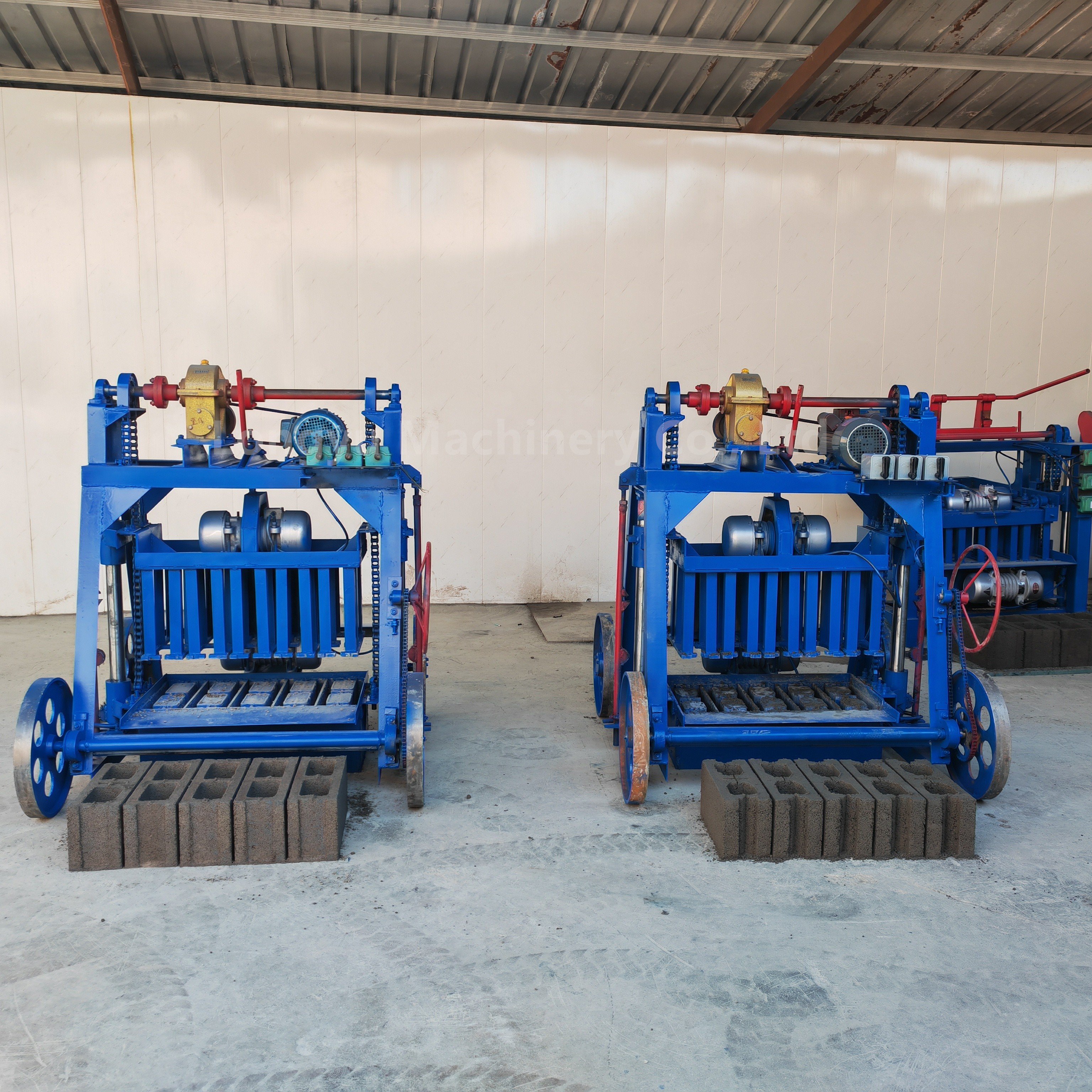 construction machinery block making machine large wheel mobile brick making machine