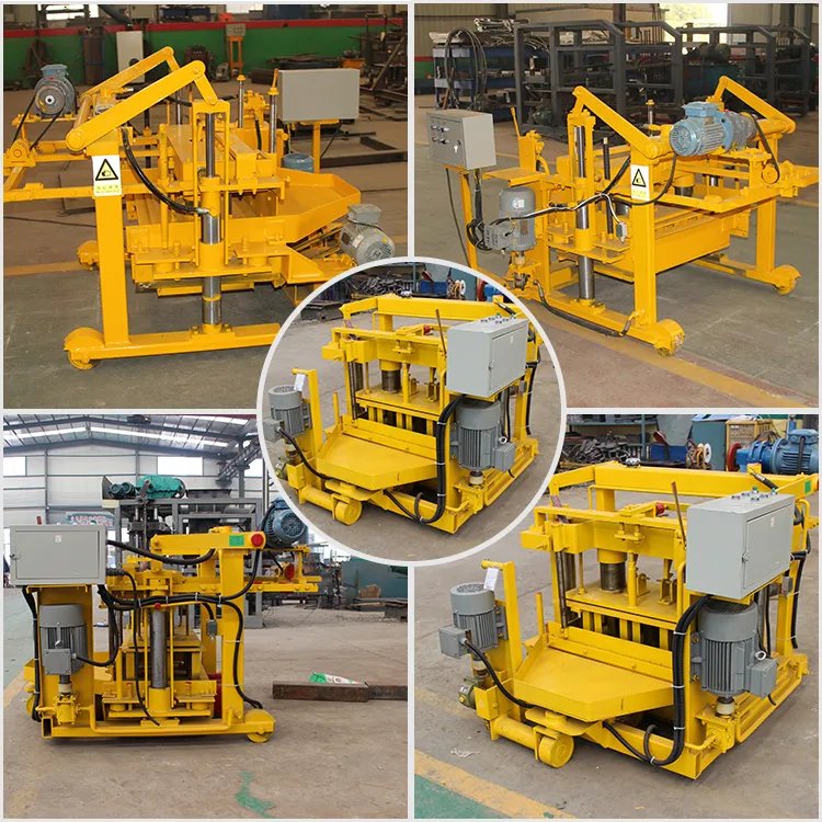 factory price QT40-3A mobile cement brick making machine egg layer block making machinery