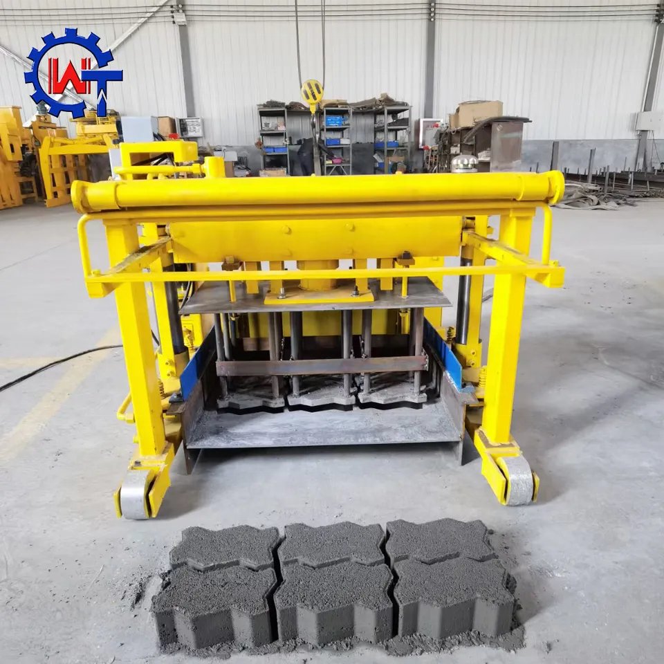 factory price QT40-3A mobile cement brick making machine egg layer block making machinery