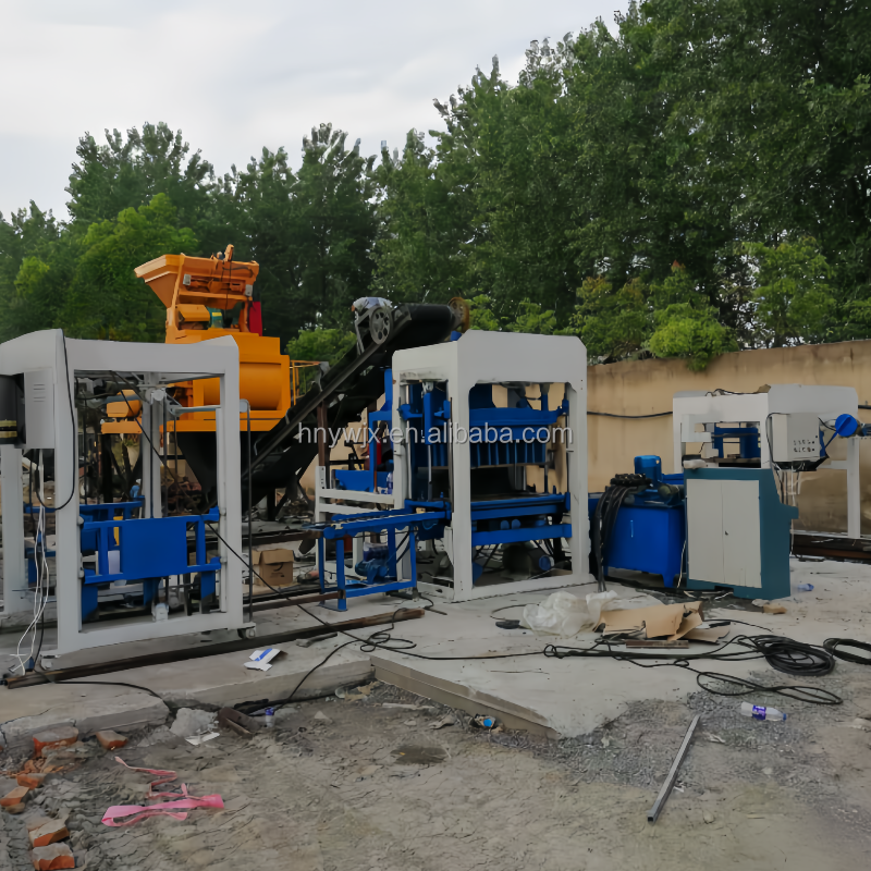 YW5-15 south africa brick machine making full automatic complete solutio concrete hollow cement brick making machine