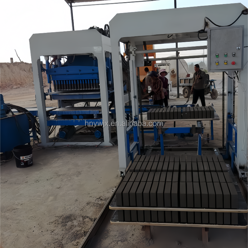 YW5-15 south africa brick machine making full automatic complete solutio concrete hollow cement brick making machine