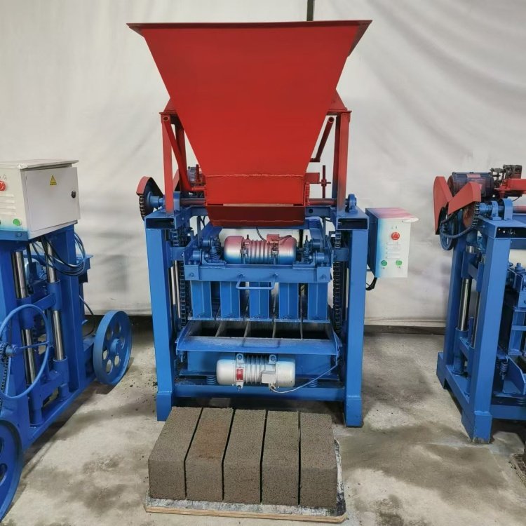 High efficiency recycled plastic cement block brick making machine concrete fly ash brick machinery