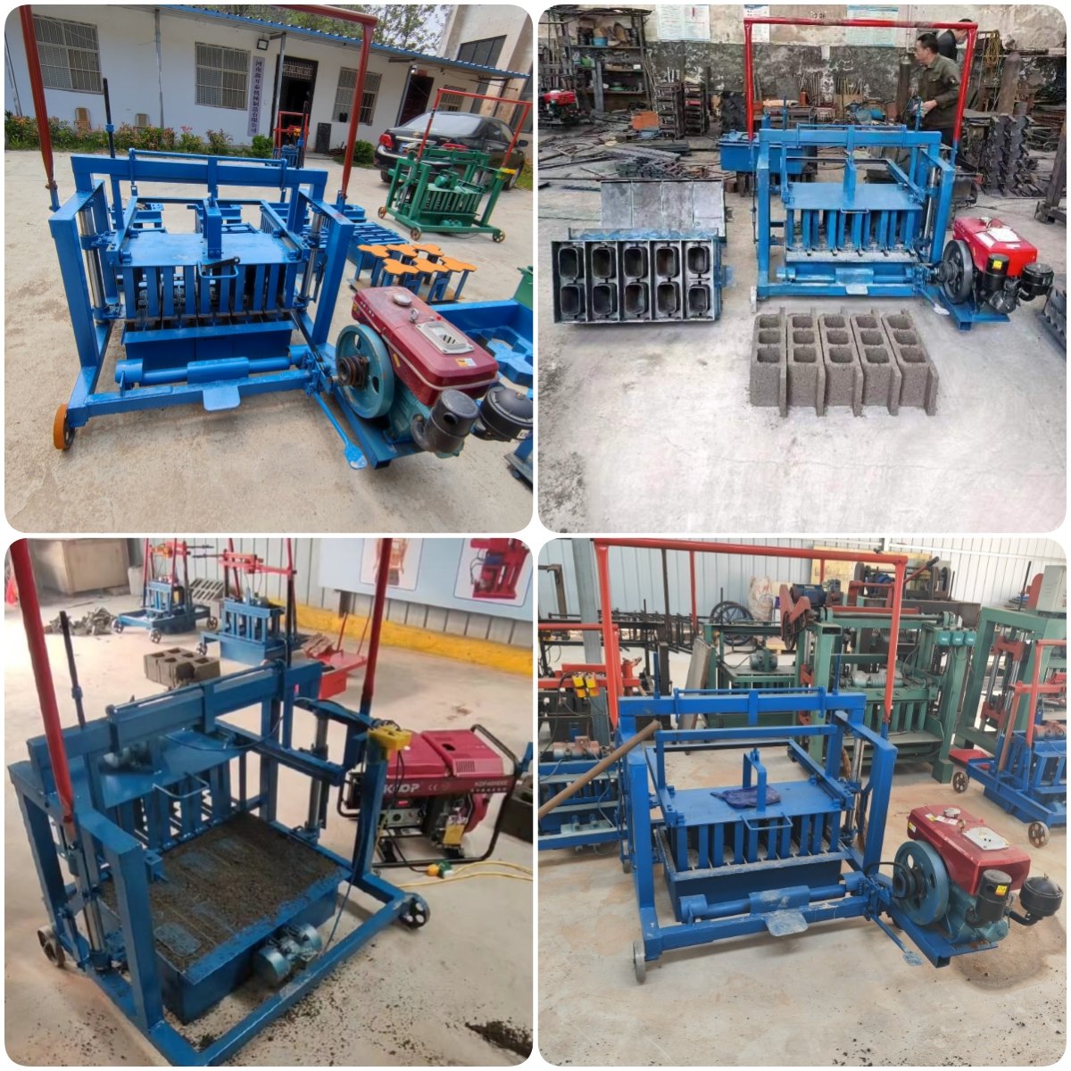 Wholesale Mobile Cement Concrete Brick Making Machinery Powered by Diesel Engine High-Quality Construction Equipment