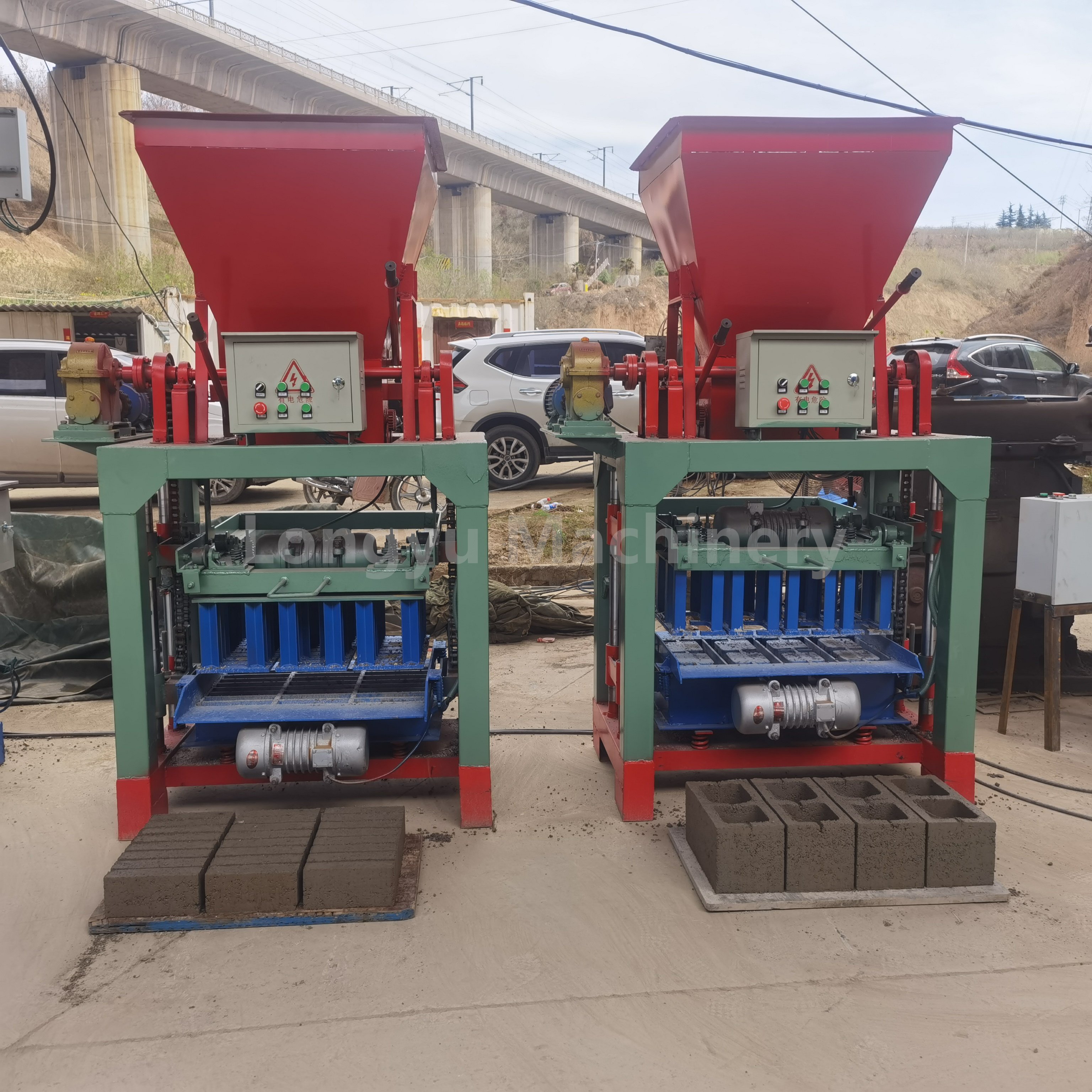 Concrete Brick Making Machinery/cement Paver Block Making Machine/hollow Brick Making Machine For Sale