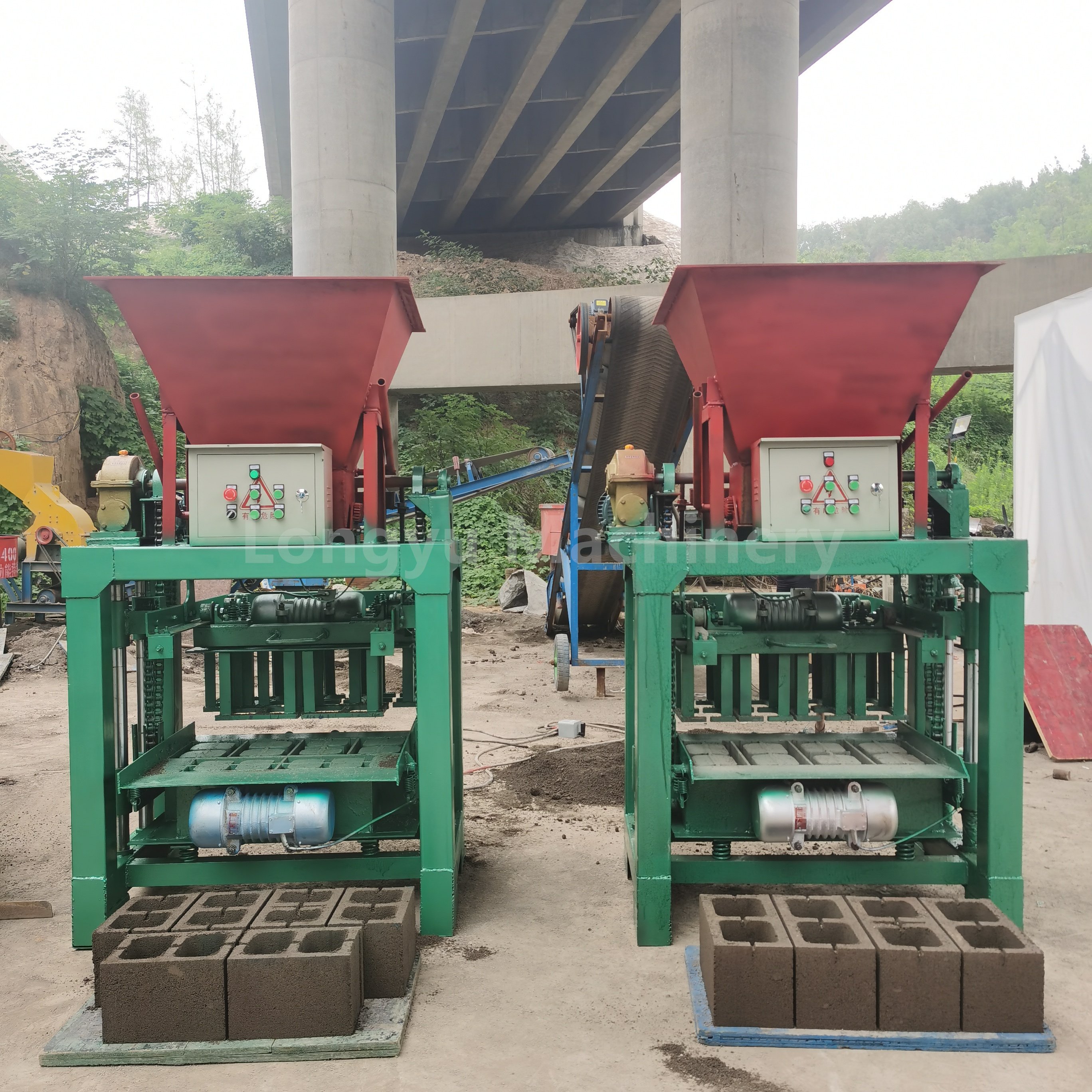 Concrete Brick Making Machinery/cement Paver Block Making Machine/hollow Brick Making Machine For Sale
