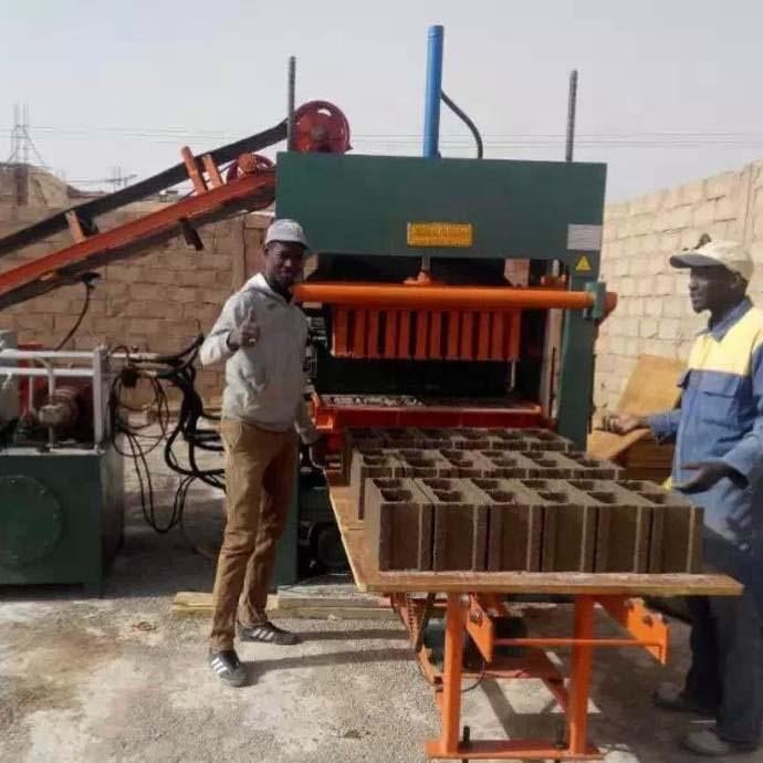 Germany design CE full automatic concrete cement paving stock block brick making machinery machine in africa