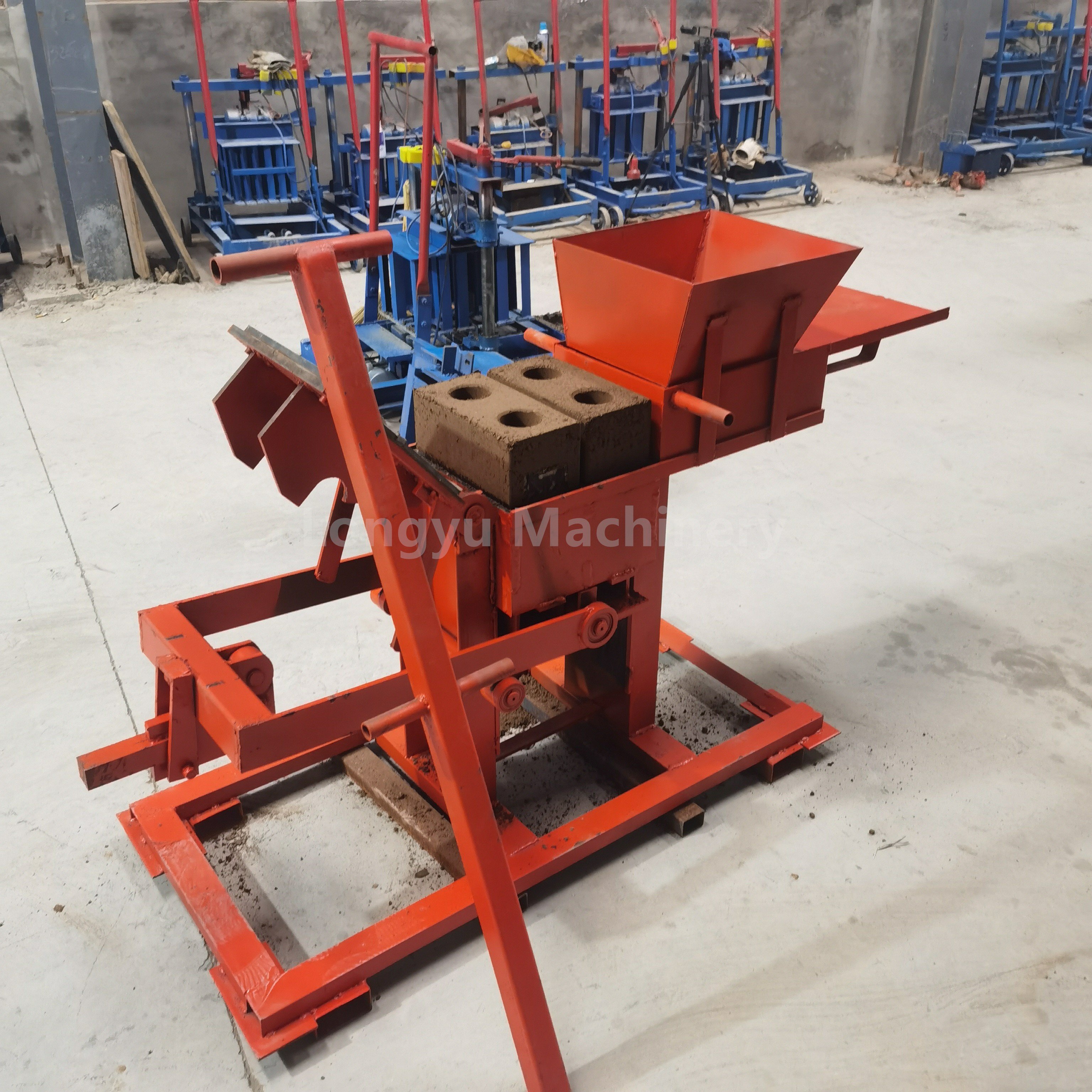 manual interlocking earth clay brick making machine small manual clay brick earth block making machine