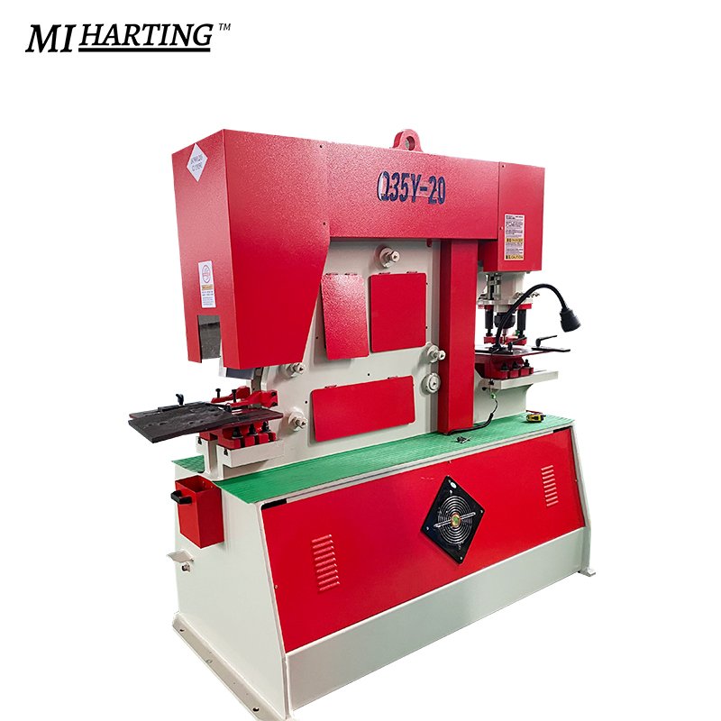 Q35Y type combined punching and shearing machine , punching cutting notching steel sheet metal Hydraulic Iron Worker