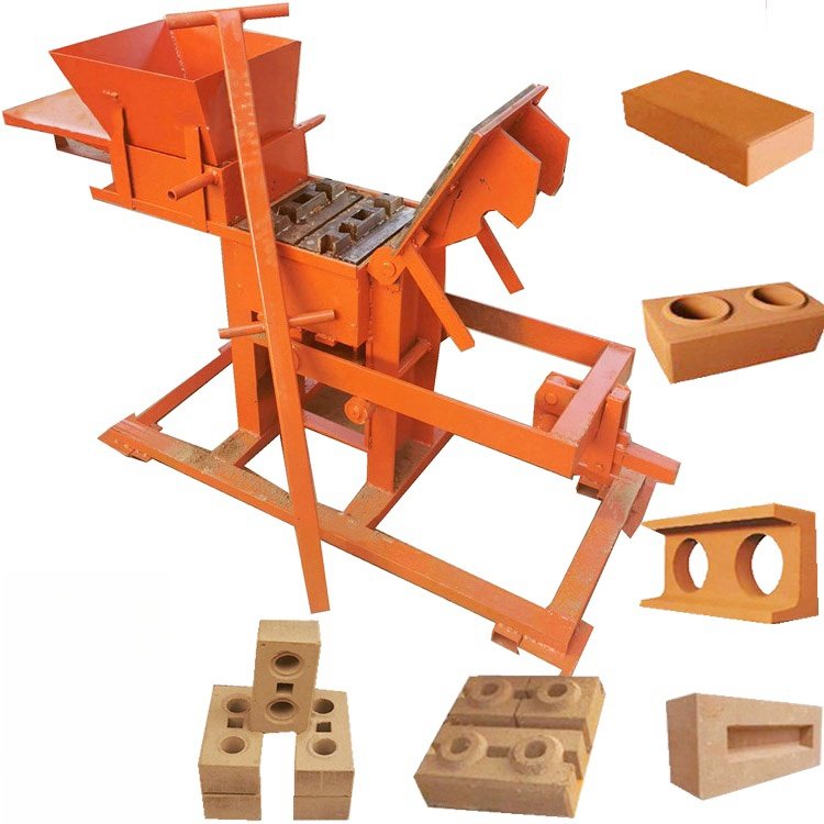 Earthen clay interlocking brick making machine hydraulic press clay brick making machine and clay brick making machine