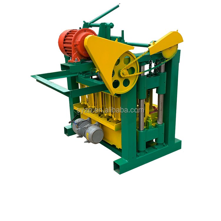 QTJ4-40 Concrete solid block making machine for hollow blocks Interlocking bricks