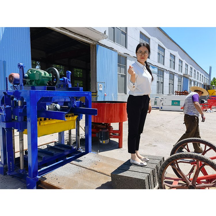 QTJ4-40 Concrete solid block making machine for hollow blocks Interlocking bricks