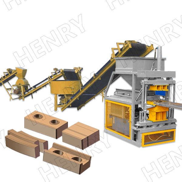 Hr2-10 Automatic Soil Interlocking Brick Machine Clay Brick Making Machine automatic compressed earth block machine