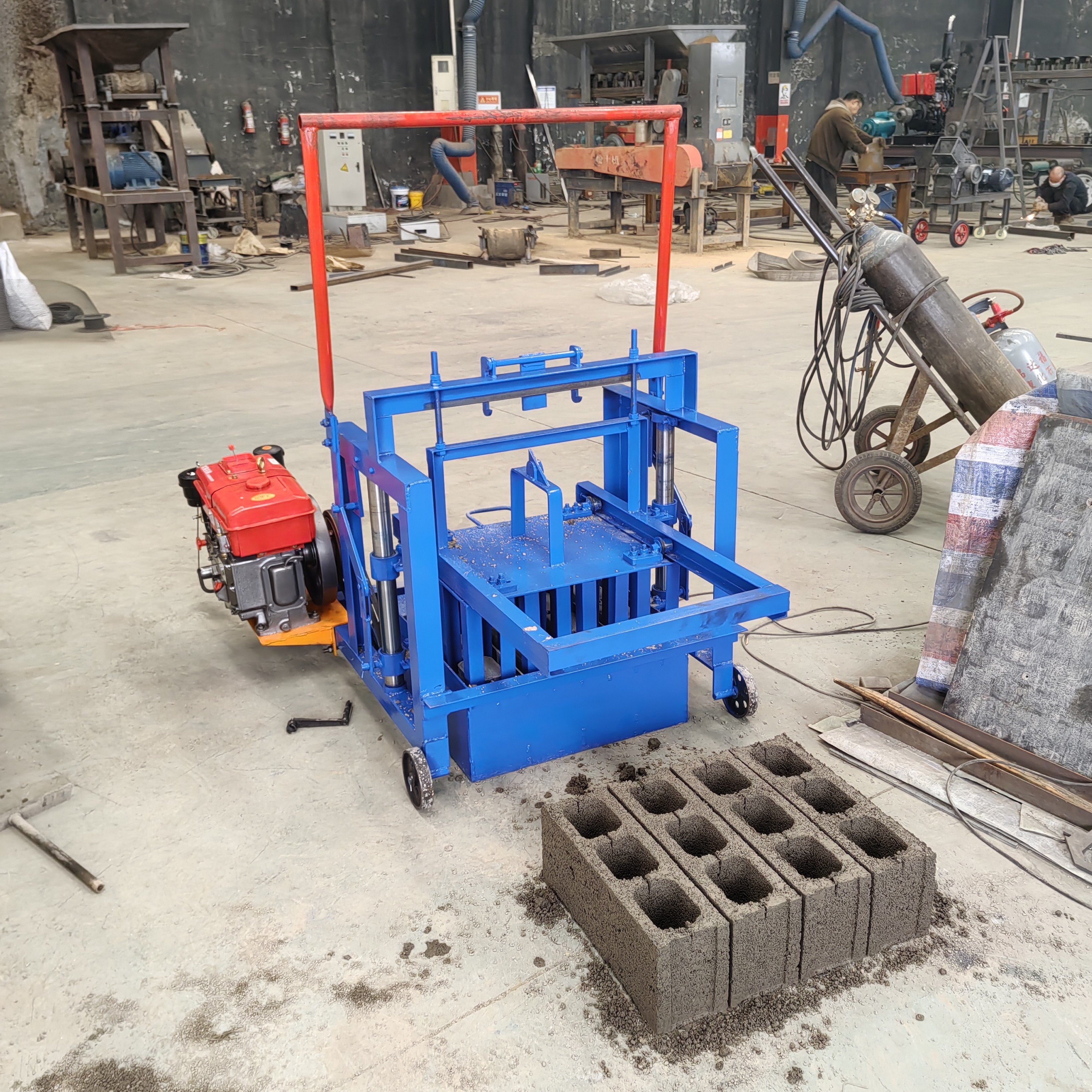 full automatic brick making machine concrete block molding machine qt5-15 block making machine for sale