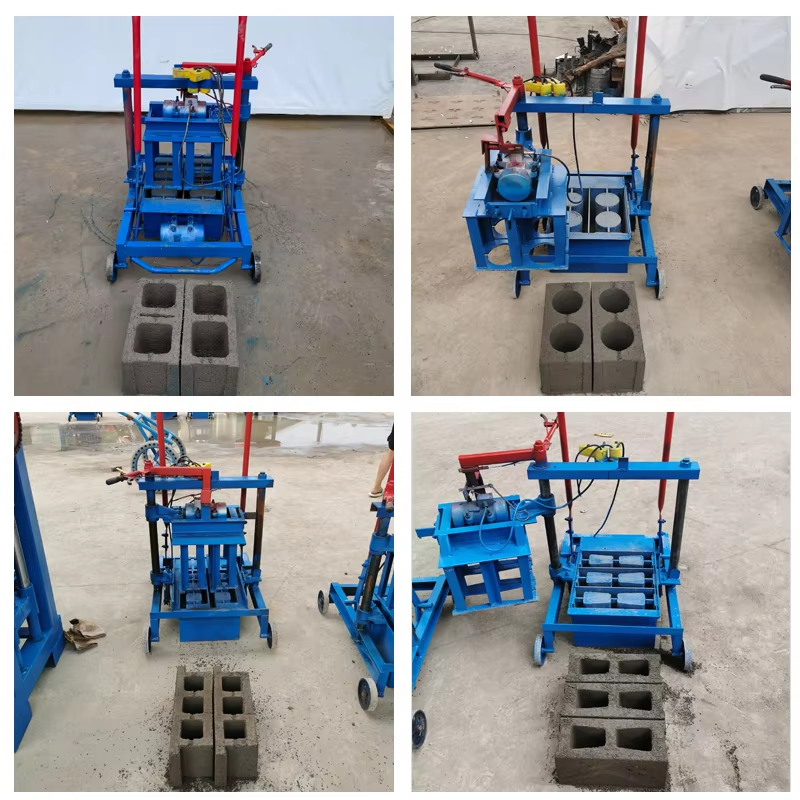 High Efficiency Small Manual Vibrating Compaction Clay Block Brick Making Machinery