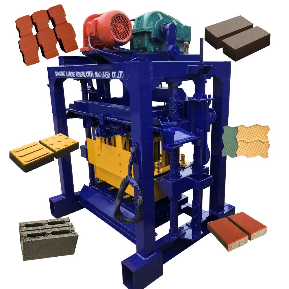 Kaidong QT4-40 block and paver making machine brick making machine concrete block interlocking brick machine