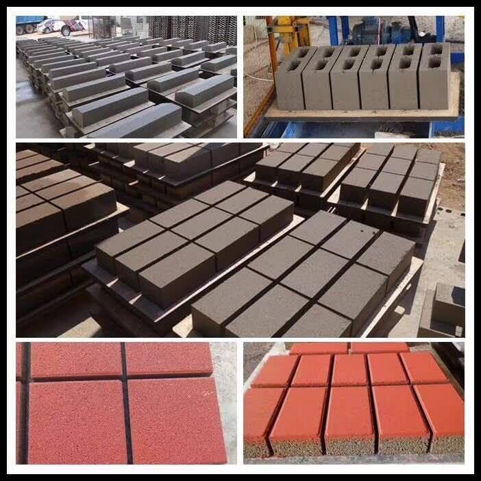 QT4-15D Hydraulic Pressure Hollow Bricks Making Machine Produces Hydroform Bricks Mold Brick Production Line
