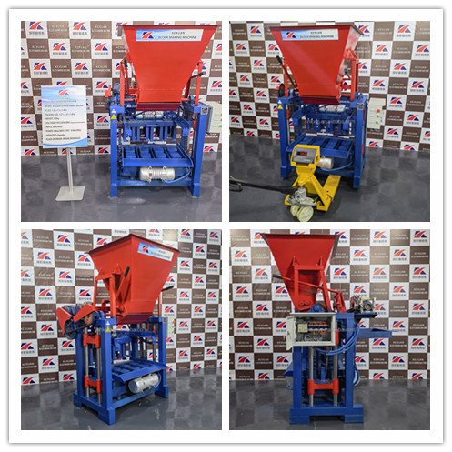 KX4-35 Hopper Brick Machine Produce 400-200-200mm length, width and height hollow brick Small Concrete Block Brick Machine