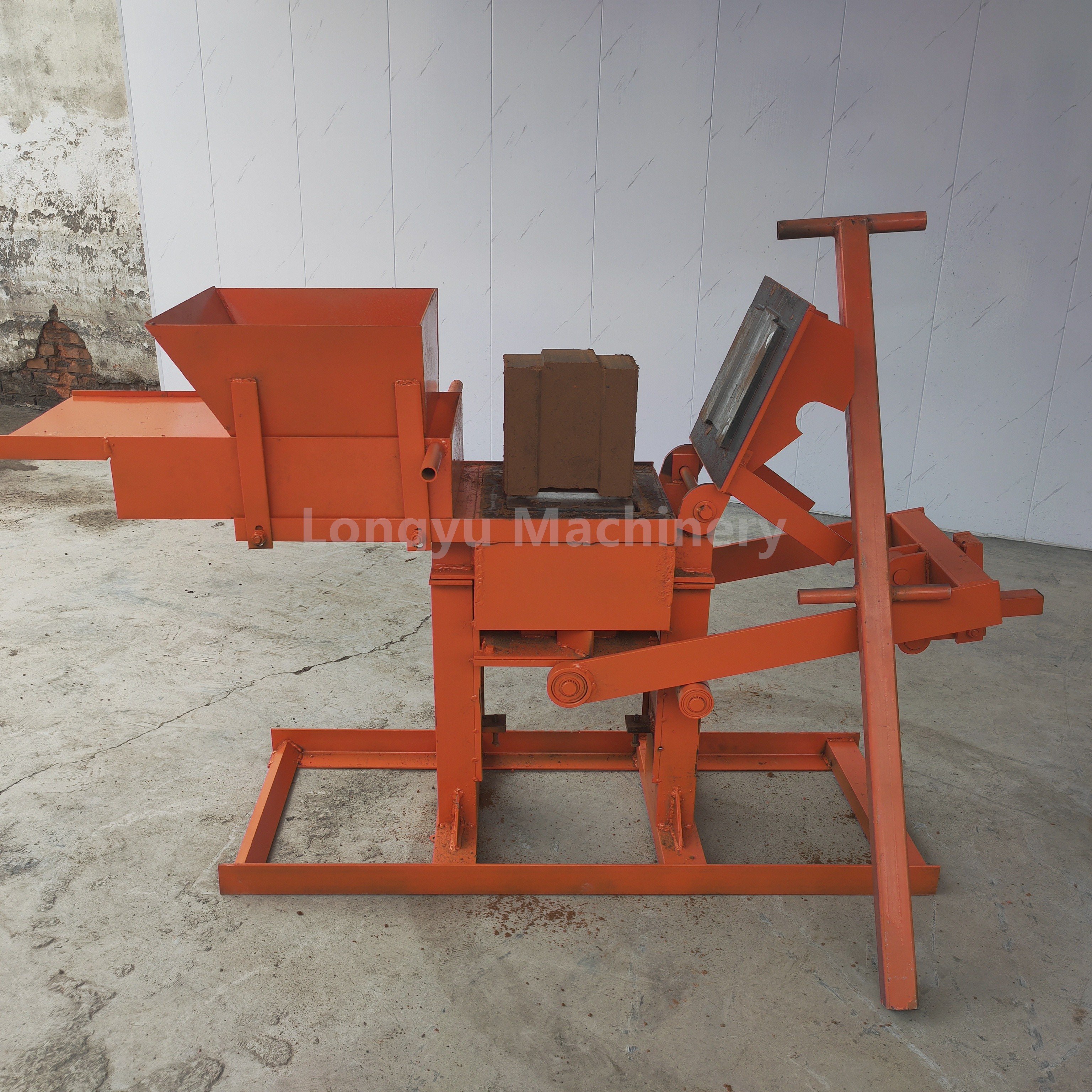 Semi automatic Concrete Cement Block Maker Machine Price Automatic Hollow Clay Brick Making Machinery