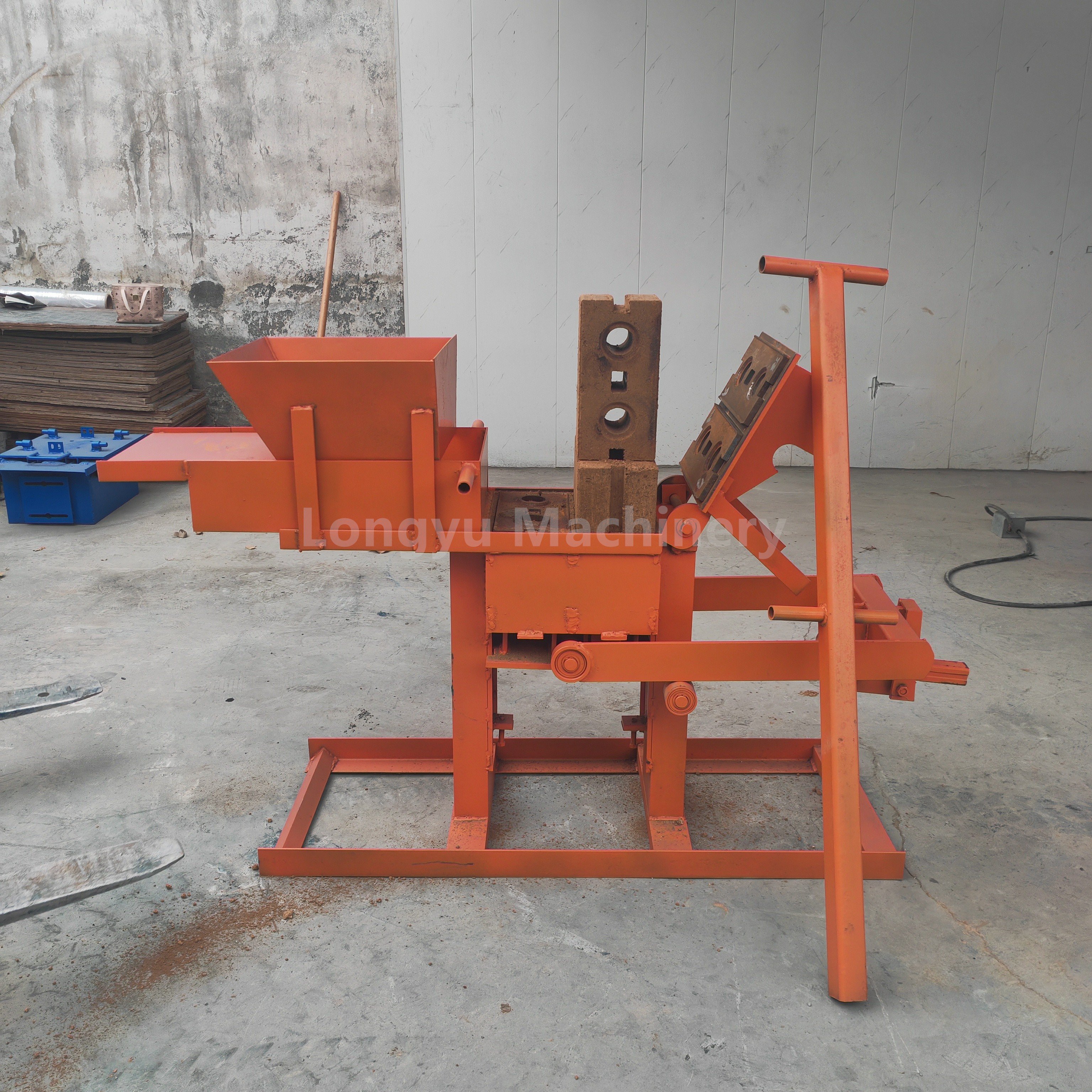 Semi automatic Concrete Cement Block Maker Machine Price Automatic Hollow Clay Brick Making Machinery