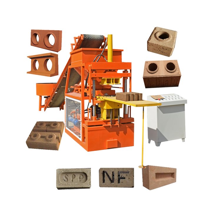 2-10 Small Investment Hot Sale Automatic Hydraulic Clay Soil Interlocking Brick Making Machine for Sale