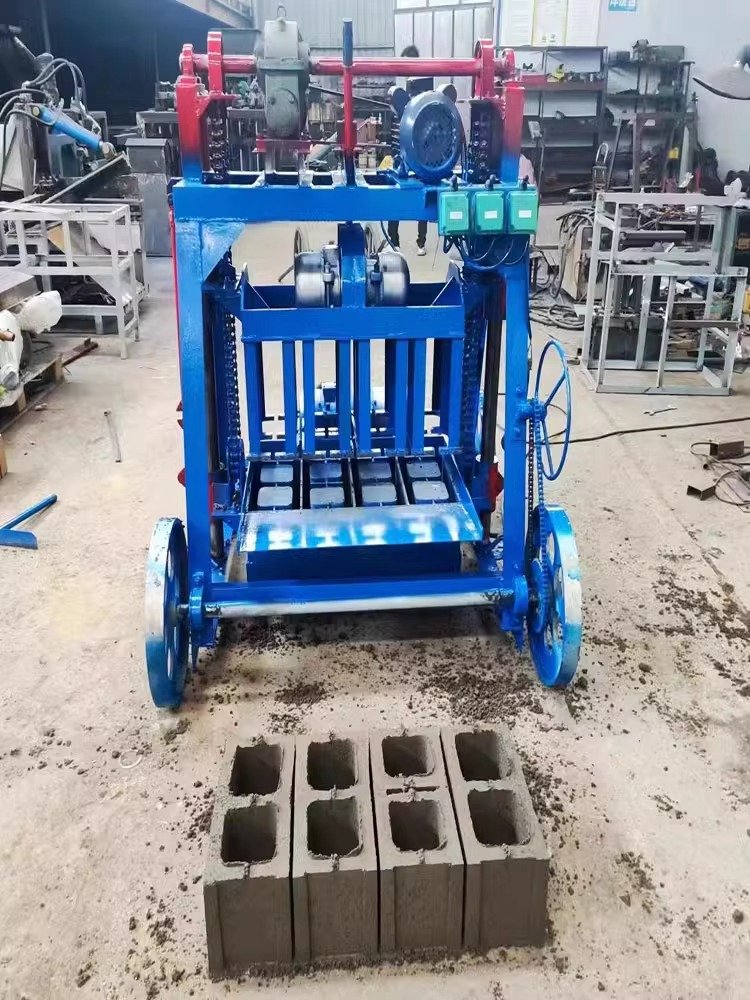 Small Machine Manual Pressing Concrete Hollow Block Brick Mold Making Machines Cinder Block Machine