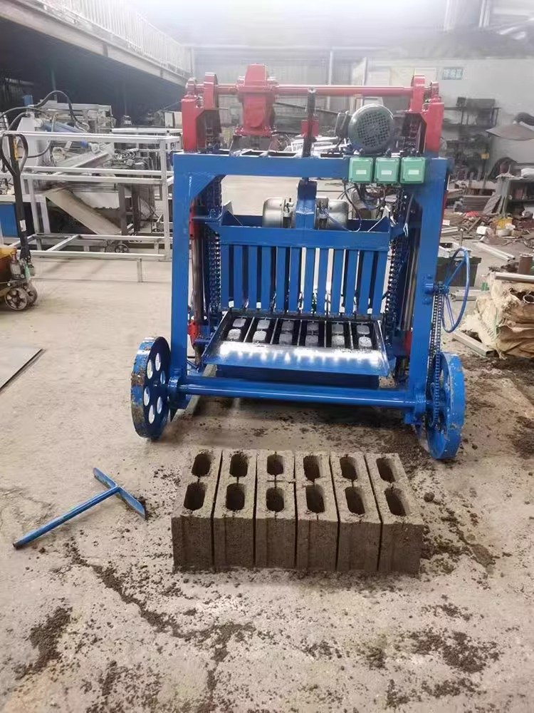 Small Machine Manual Pressing Concrete Hollow Block Brick Mold Making Machines Cinder Block Machine