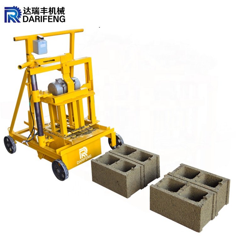 lowest Price Manual Hollow Cement fly ash small portable block making machine price