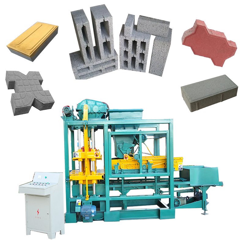Manual Hollow Block Bricks/road Edge Stone bricks Manufacturing Machines For Small Business Ideas Qt4-25 Cement Construction