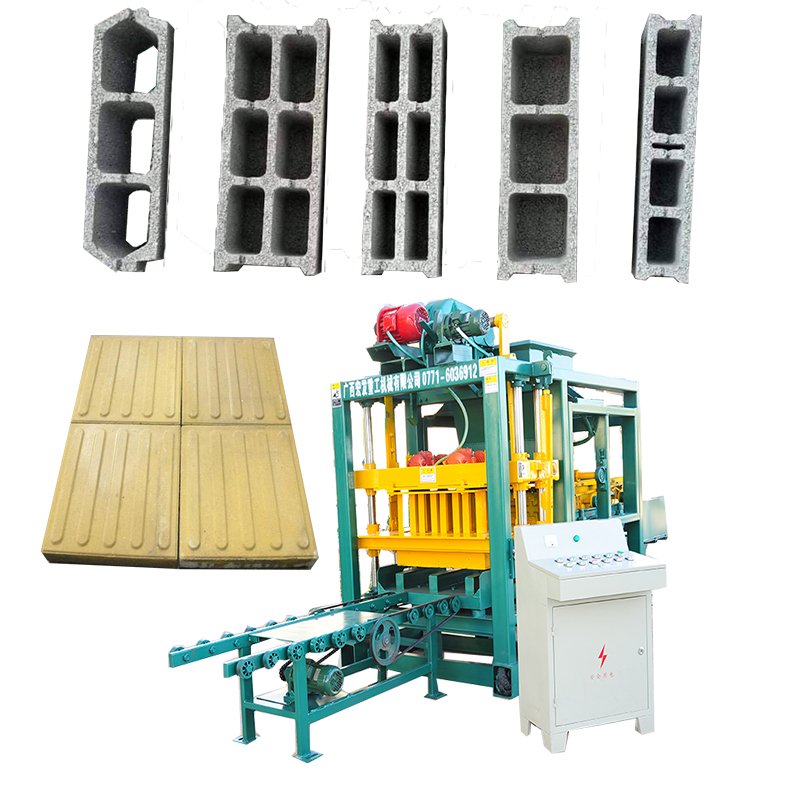 Manual Hollow Block Bricks/road Edge Stone bricks Manufacturing Machines For Small Business Ideas Qt4-25 Cement Construction