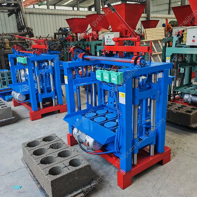 QT4-35 Small Diesel Engine Semi Automatic Brick Making Machine Price Movable Block Machine Egg Laying Block Making Machine
