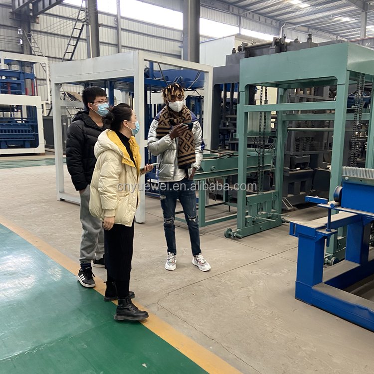 Popular high quality fully automatic cement interlocking hollow concrete block brick making machine production line for sale