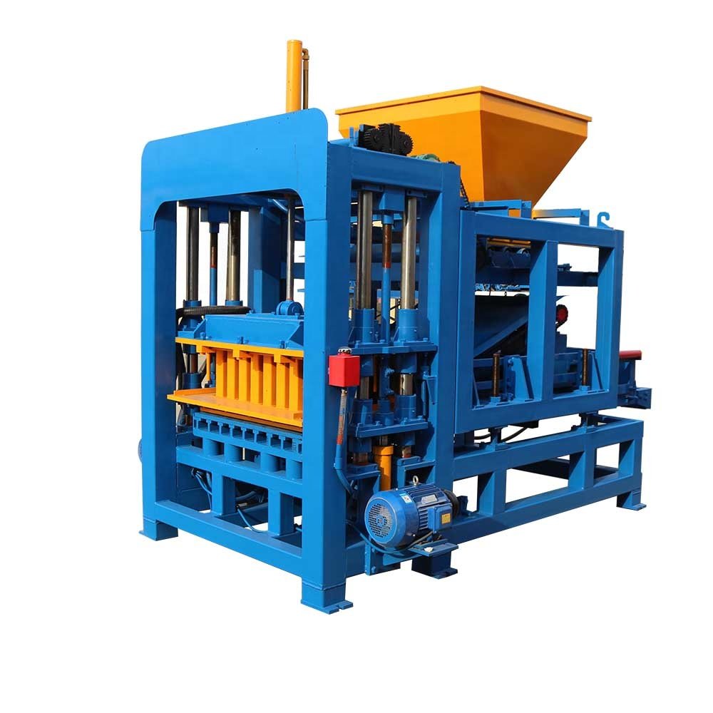 QT4-15 concrete hollow block moulding machine fully automatic