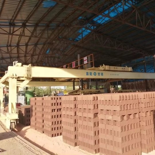 Fully Automatic brick stacker setting machine for clay brick drying rotary tunnel kiln