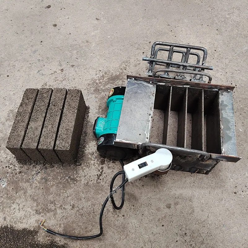 Spot supply household hand-type cement-free mobile brick machine