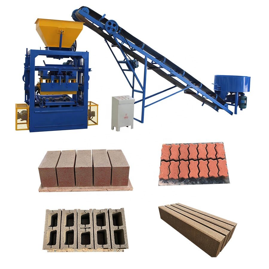 semi automatic cement hollow paving brick moulding machine