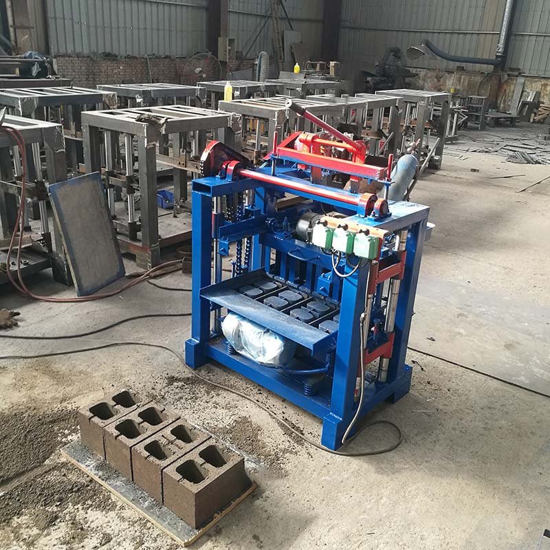manual cement concrete brick mini block making machine price brick making machinery