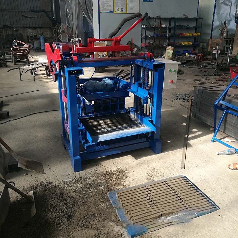 manual cement concrete brick mini block making machine price brick making machinery