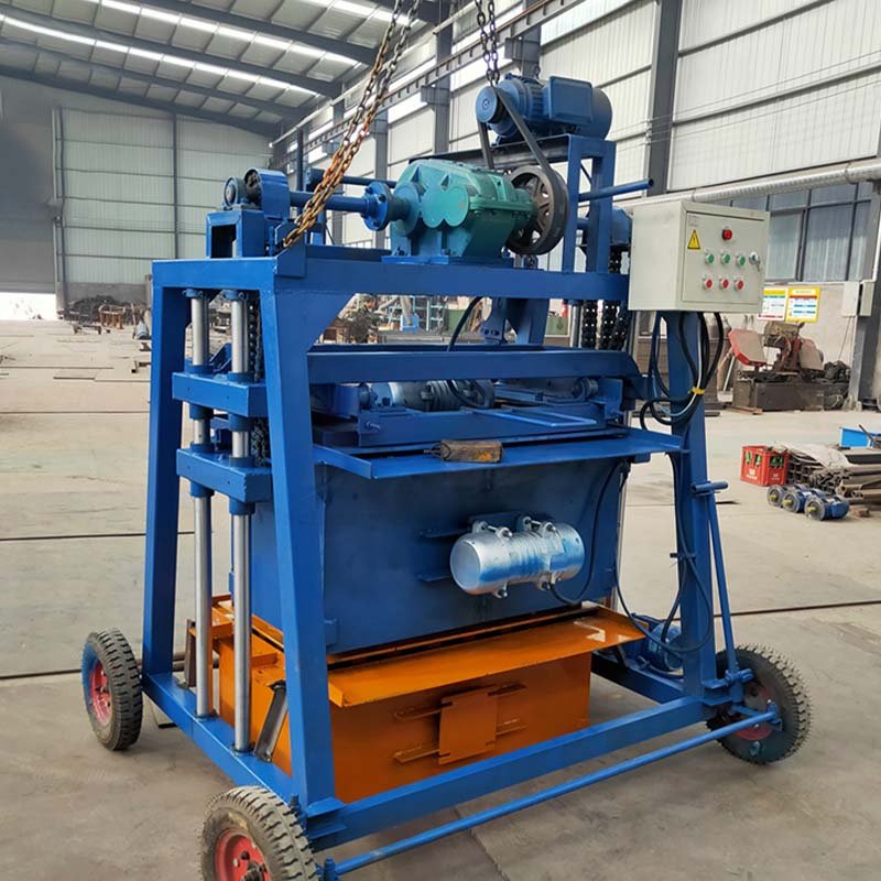 manual cement concrete brick mini block making machine price brick making machinery