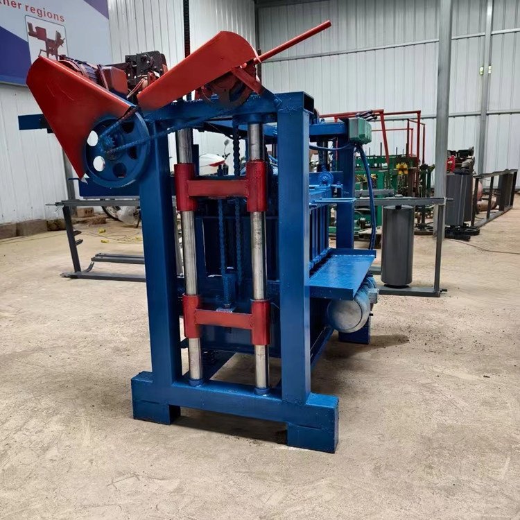 Small mobile non-burning brick machine Block brick machine non-burning hollow roadside stone support plate brick machine