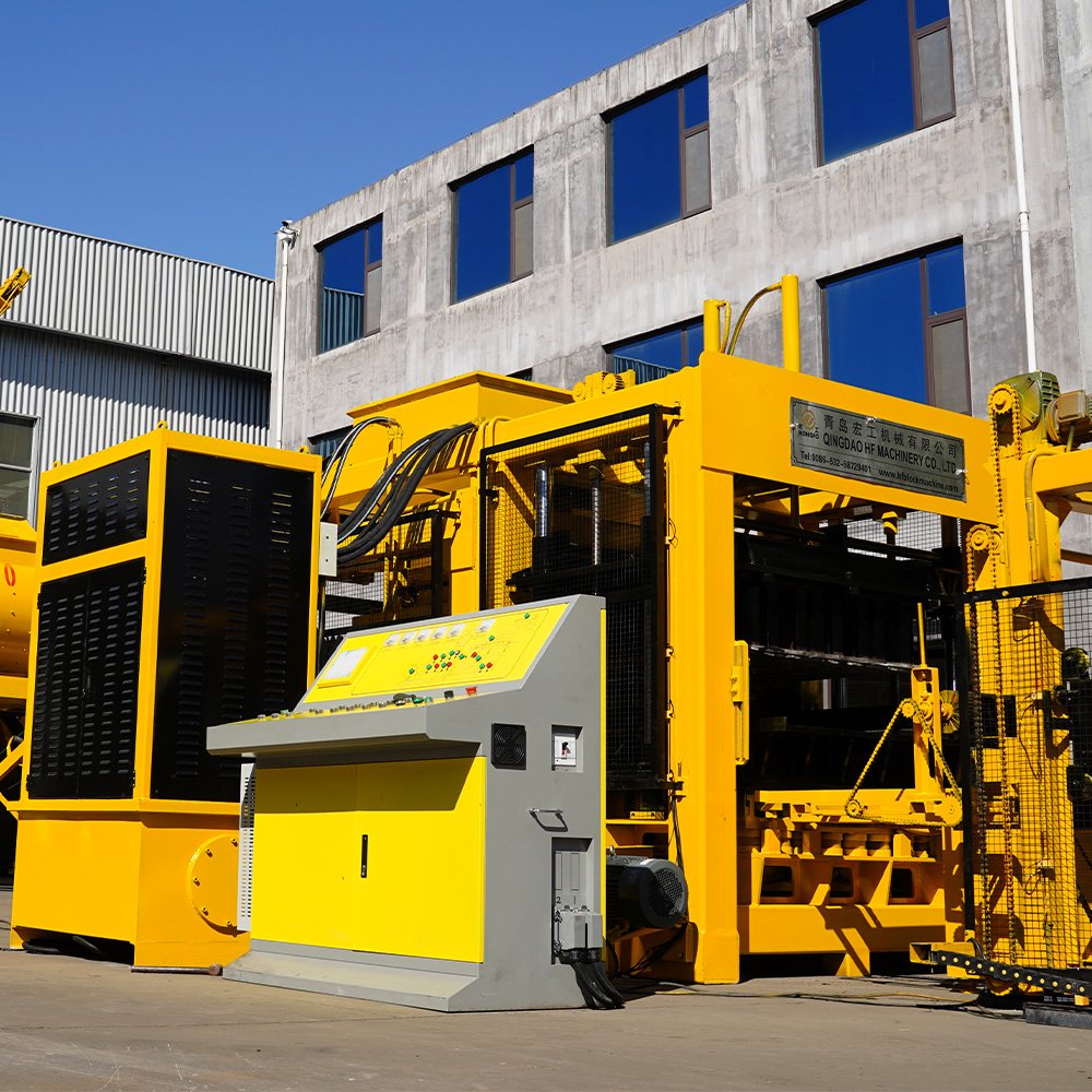 QT15-15 fully automatic block making machine automatic concrete brick making machinery