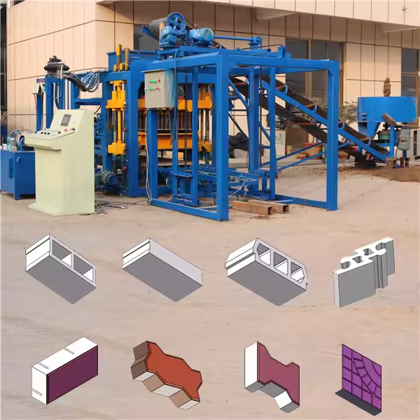 Qt15-15 Fully Automatic Cement Brick Production Line Automatic Interlock Clay Brick Making Machine