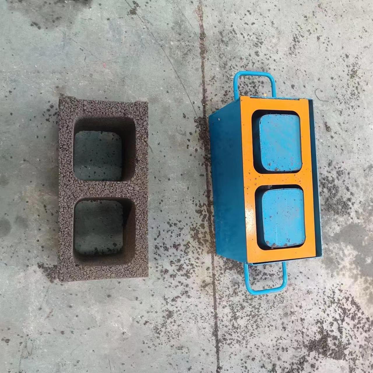 Small size handle household easy operate brick making machine