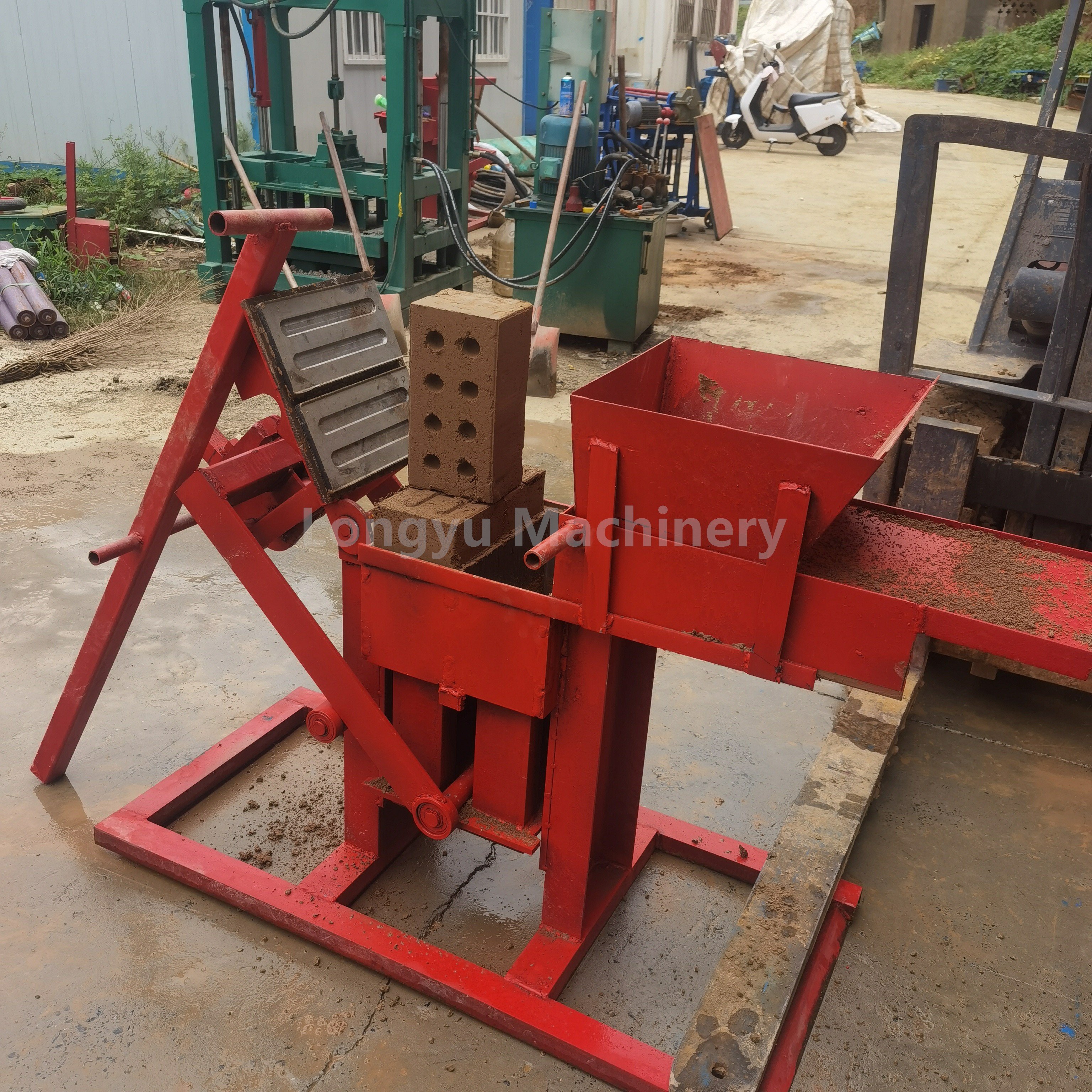 Interlock Block Mold Clay Bricks Making Machine Lowest Price in Philippine